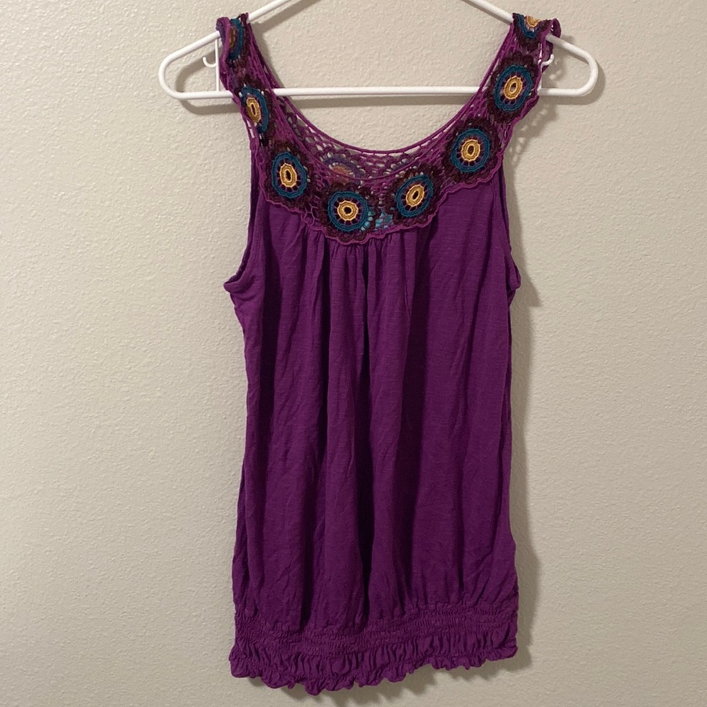 Purple Bubble Shirt Top by H.I.P